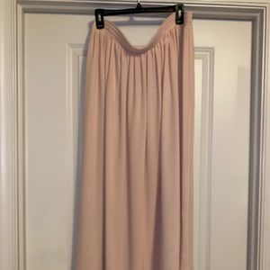 Blush maxi skirt